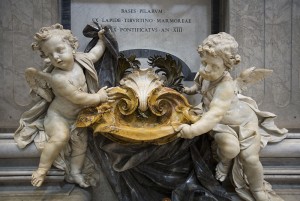 Hark, it is my first post about baby waste! Our baby is at least this chubby. Detail of the Cherubs Fountain at St Peter's Basilica or Basilica di San Pietro, Rome, Italy.