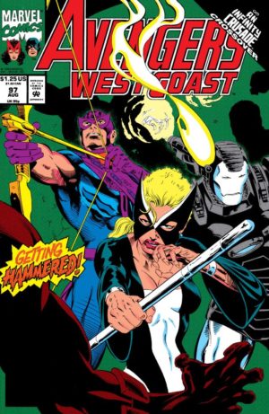 Avengers West Coast - 0097 - One of the final Mockingbird appearances for over a decade.