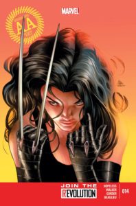 X-23 on the cover of Avengers Arena (2013) #14