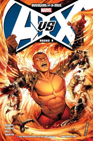 Namor as one of the Phoenix Five in Avengers vs. X-Men #8