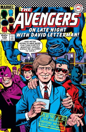 The Avengers versus... David Letterman? in Avengers (1963) #239