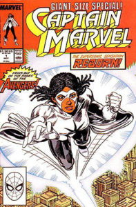 Monica Rambeau's first one-shot in Captain-Marvel (1989) #1
