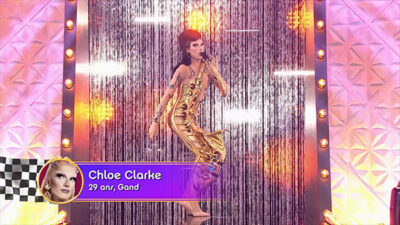 Drag Race Belgique Season 2 Episode 06 - Le Crime du Drag Express acting challenge - Tenues Saxy Runway Chloe Clark