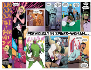 Spider-Gwen's recapped origin in Edge of Spider-Verse (2014) #2