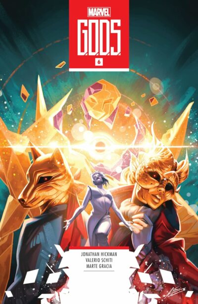 G.O.D.S, (2023) #6, released by Marvel Comics March 27 2024