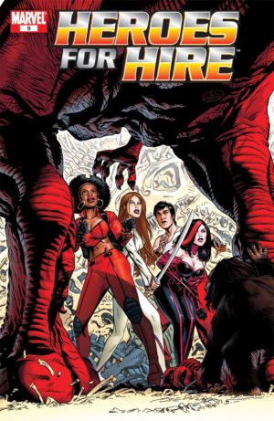 Devil Dinosaur and Moon-Boy in Heroes for Hire (2006) #9