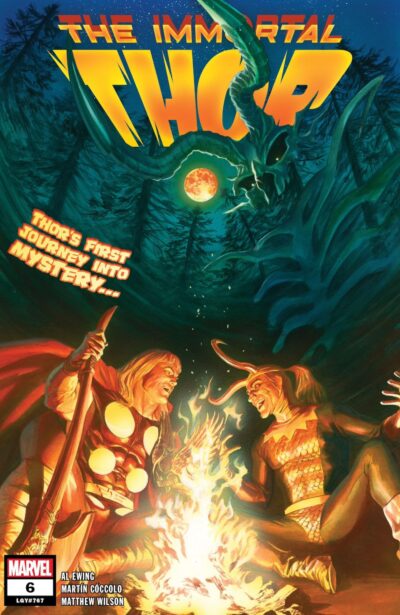 Immortal Thor (2023) #6 with a cover by Alex Ross, released by Marvel Comics January 24 2024
