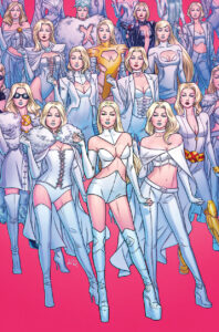 The many faces of Emma Frost on the Russell Dauterman variant to Inferno (2021) #3