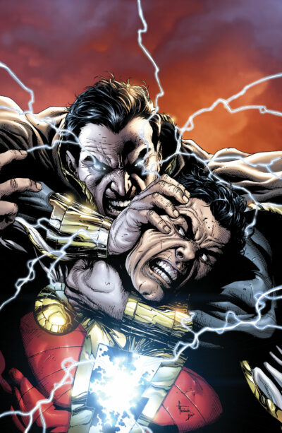 The conclusion of Shazam's New 52 origin in Justice_League (2011) #21 (textless version), as covered in the Guide to Shazam