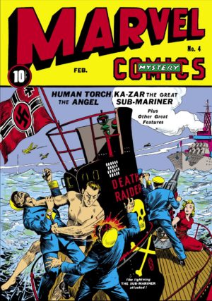 Namor's first cover, on Marvel Mystery Comics #4