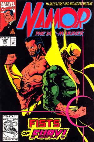 Iron Fist's return in Namor - The Sub-Mariner (1990) #28