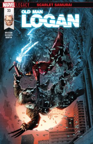 Old Man Logan #33, cover by Mike Deodato Jr. with colors by Frank Martin