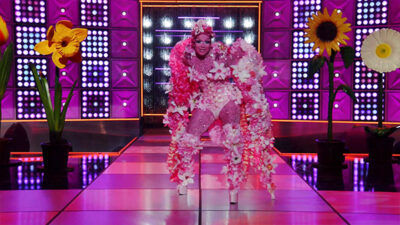 RuPauls Drag Race Season 16 Episode 07 - The Sound of Rusic - I Could Buy Myself Flowers Runway Q creature