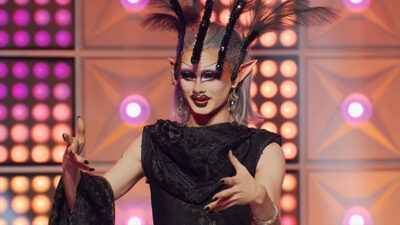 RuPauls Drag Race Season 16 Episode 09 - See You Next Wednesday Neo-Goth design challenge - Runway Dawn critiques