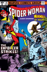 Werewolf by Night appears in Spider-Woman (1978) #19