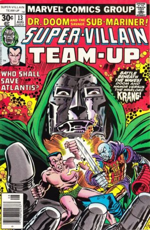 Namor with Dr. Doom in Super-Villain team-Up (1975) #13