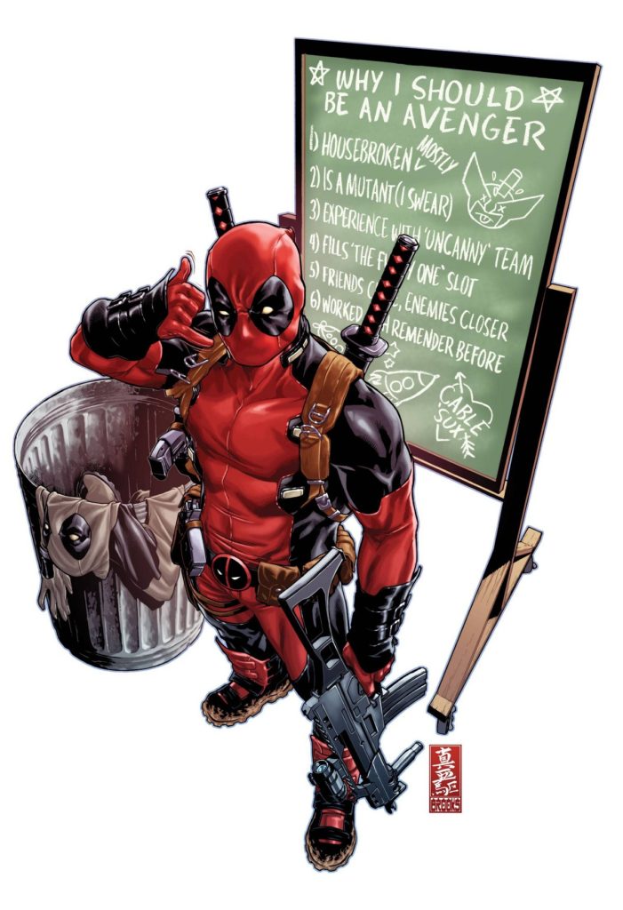 Uncanny Avengers (2015B) #1 Deadpool variant by Mark Brooks