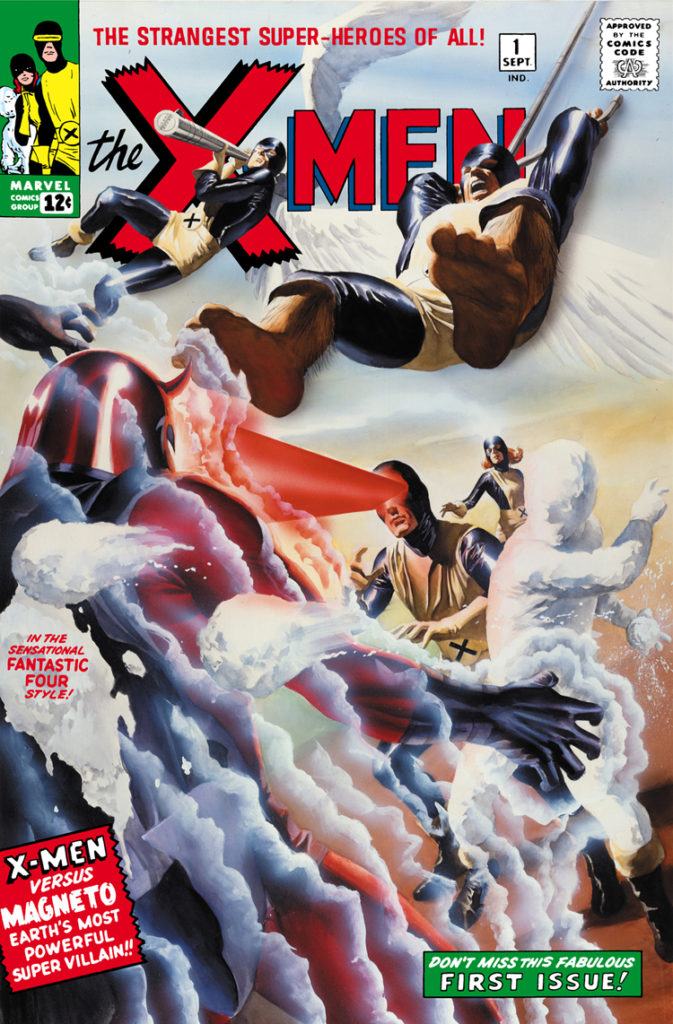 This is the "mass market" cover by Alex Ross that was widely available to all booksellers outside of the direct market.