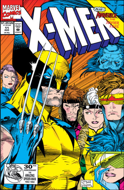 X-Men, Vol. 2 (1991) #11 - Jim Lee's final issue on art.