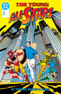 The retconned Justice Society of America in Young All-Stars (1987) #7