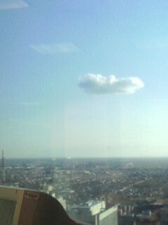 One lonely cloud